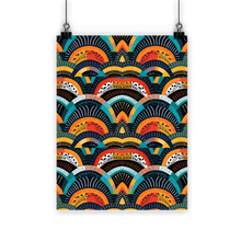 Load image into Gallery viewer, Zulu Warrior | African Wax print| | Classic Poster Print |
