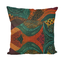 Load image into Gallery viewer, Kente Kaleidoscope| African Wax Print | African Pattern| Throw Pillows
