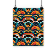 Load image into Gallery viewer, Zulu Warrior | African Wax print| | Classic Poster Print |
