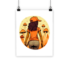 Load image into Gallery viewer, Mushroom Magic | Black Girl Wonder Lust | | Classic Poster Print |
