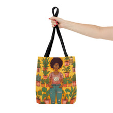 Load image into Gallery viewer, Plant Mom Collection | Sunshine | Tote Bag | Black Woman | By Her Beloved Plant Babies |
