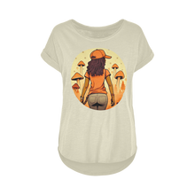 Load image into Gallery viewer, Mushroom Magic | Black Girl Wonder Lust | Women&#39;s Long Slub T-Shirt XS-5XL
