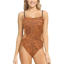 Load image into Gallery viewer, Unleash Your Radiance with this Gorgeous African Print Cut Out Swimsuit! |Ideal Gift for Black Queens!| Sizes 0-5X| Spaghetti Strap | Cut Out Sides| Swimsuit
