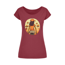 Load image into Gallery viewer, Mushroom Magic | Black Girl Wonder Lust | Wide Neck Womens T-Shirt XS-5XL
