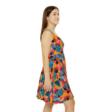 Load image into Gallery viewer, Kalahari Kaleidoscope | Women&#39;s Skater Dress | African Wax Print |
