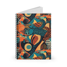 Load image into Gallery viewer, | Serengeti Sunset | African Wax Print | Spiral Notebook | Journal | African Wax Print |
