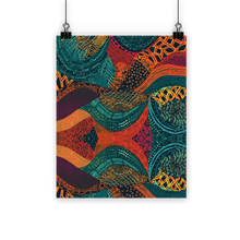 Load image into Gallery viewer, Kente Kaleidoscope| African Wax Print | African Pattern| Classic Poster
