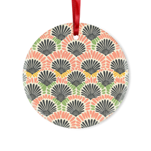 Load image into Gallery viewer, Adire Allure | African Wax Print | Glass Hanging Ornament
