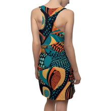 Load image into Gallery viewer, Sahara Sands | Women&#39;s Cut &amp; Sew Racerback Dress | Bold, Elegance ,Vibrant | African Wax Print Batik |
