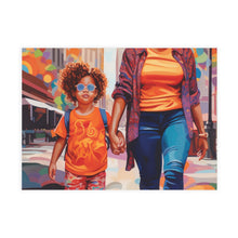 Load image into Gallery viewer, Mom and Me | Jada | Postcard Bundles (envelopes included) | Black Innovator | Black Mom at Childcare Drop-off |
