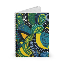 Load image into Gallery viewer, Spiral Notebook - Ruled Line | African Wax Print |
