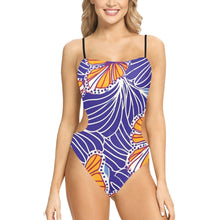 Load image into Gallery viewer, Women&#39;s Spaghetti Strap Cut Out Sides Swimsuit
