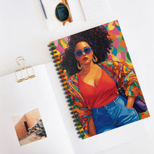 Load image into Gallery viewer, Black In Tech Collection | Kiana | Spiral Notebook - Ruled Line |
