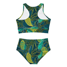 Load image into Gallery viewer, Zanzibar Zest | Womens Sporty Bikini Set | African Wax Print |
