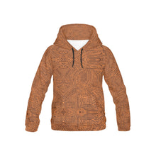 Load image into Gallery viewer, African Wax Print Youth All Over Print Hoodie (USA Size)
