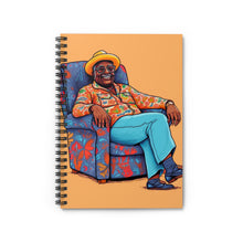 Load image into Gallery viewer, | Black &amp; Bold Collection | James Spiral Notebook - Ruled Line | Black Man |
