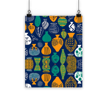 Load image into Gallery viewer, Venda Vibrance| African Wax Pattern| African Print Classic Poster
