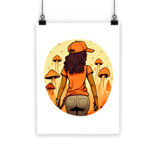 Load image into Gallery viewer, Mushroom Magic | Black Girl Wonder Lust | | Classic Poster Print |
