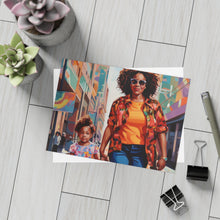 Load image into Gallery viewer, Black In Tech Collection | Mom and Me | Malia | Postcard Bundles (envelopes included) | Black Innovation |
