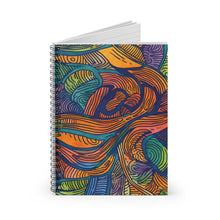 Load image into Gallery viewer, Spiral Notebook - Ruled Line | African Wax Print |
