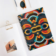 Load image into Gallery viewer, Zulu Warrior | Spiral Notebook - Ruled Line | African Wax Print |
