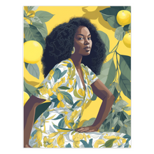 Load image into Gallery viewer, Lemon Zest| Express Self-Love with  Lemon Zest Collection| Folded Blank Greeting Cards | Black Women| African American| Greeting Card
