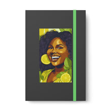 Load image into Gallery viewer, Lemon and Leaves: Lemon Zest | Jemica Color Contrast Notebook - Ruled | Vibrant |
