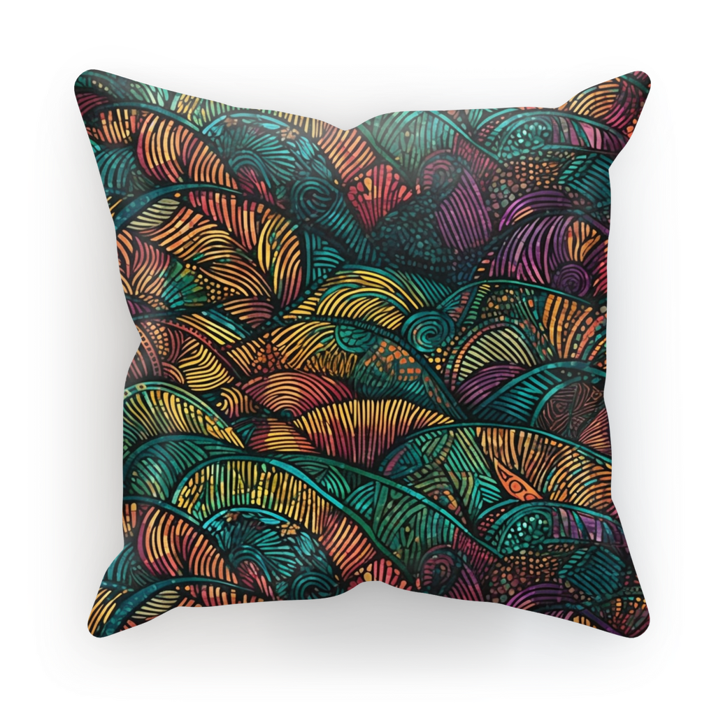 Enchanting |African Wax Print | Ankara  | Wavy Patterns |  Cushion Cover