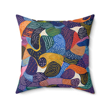 Load image into Gallery viewer, Kiki | Spun Polyester Square Pillow | African Wax Print |
