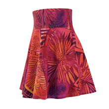 Load image into Gallery viewer, Serengeti Sunset | Women&#39;s Skater Skirt | African Wax Print | Pink, Orange, &amp; Purple |
