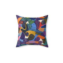 Load image into Gallery viewer, Kiki | Spun Polyester Square Pillow | African Wax Print |
