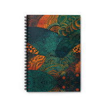 Load image into Gallery viewer, Ndebele Harmony| Spiral Notebook - Ruled Line | African Wax Print |
