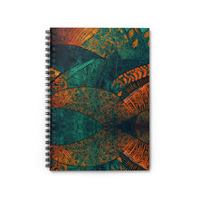 Load image into Gallery viewer, Ancestral Aura| Spiral Notebook - Ruled Line| African Wax Print | Vibrant |
