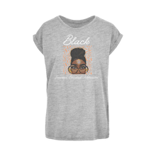 Load image into Gallery viewer, Black In Tech Collection | Black Innovator | Women&#39;s Extended Shoulder T-Shirt XS-5XL
