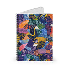 Load image into Gallery viewer, Kiki | Spiral Notebook - Ruled Line | African Wax Print |
