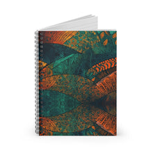 Load image into Gallery viewer, Ancestral Aura| Spiral Notebook - Ruled Line| African Wax Print | Vibrant |
