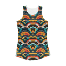 Load image into Gallery viewer, Zulu Warrior | African Wax print|  Women Performance Yoga Tank Top
