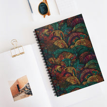 Load image into Gallery viewer, Spiral Notebook - Ruled Line | African Wax Print |
