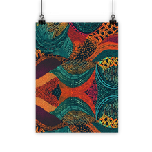 Load image into Gallery viewer, Kente Kaleidoscope| African Wax Print | African Pattern| Classic Poster
