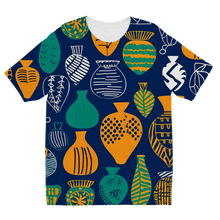 Load image into Gallery viewer, Venda Vibrance| African Wax Pattern| African Print  Kids T-Shirt
