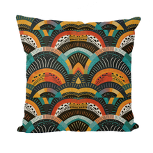 Load image into Gallery viewer, Zulu Warrior | African Wax print| | Throw Pillows |
