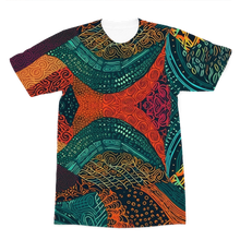 Load image into Gallery viewer, Kente Kaleidoscope| African Wax Print | African Pattern| Premium Adult T-Shirt
