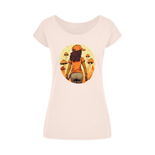 Load image into Gallery viewer, Mushroom Magic | Black Girl Wonder Lust | Wide Neck Womens T-Shirt XS-5XL
