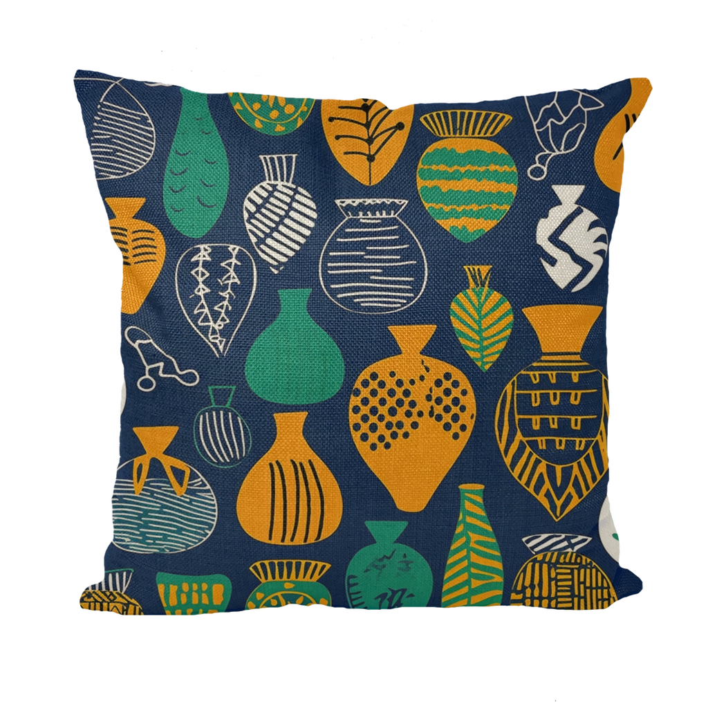 Venda Vibrance| African Wax Pattern| African Print Throw Pillow with Insert