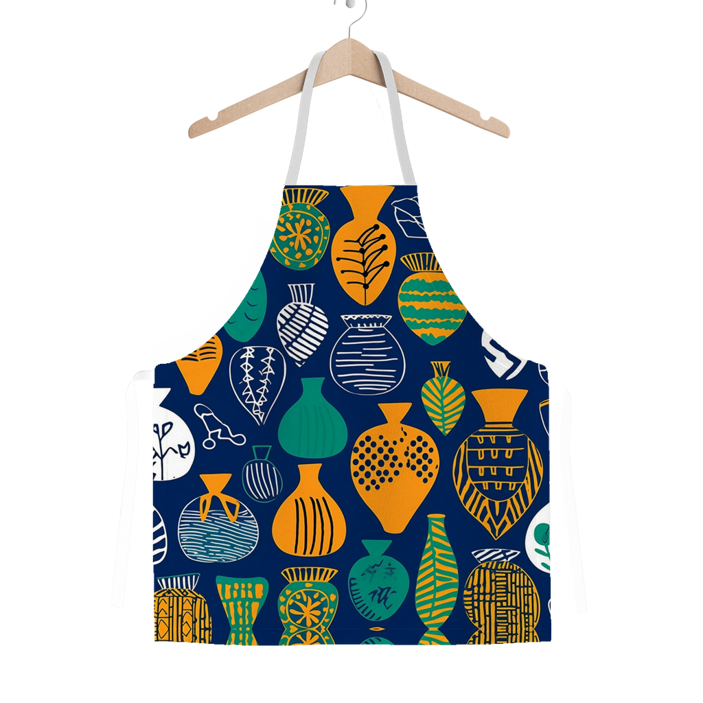 Venda Vibrance| African Wax Pattern| African Print Classic Adult Apron