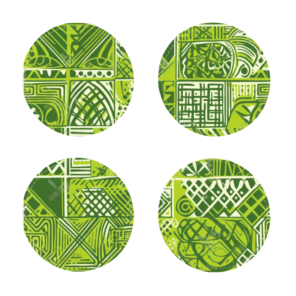 Sankofa Splendor | African Wax Print | | Coasters Pack of Four |