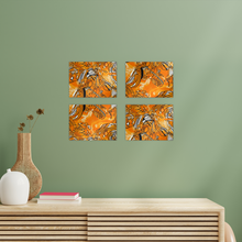 Load image into Gallery viewer, Maasai Magic| African Wax Print | Rectangle Wall Tiles Set of 4
