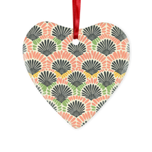 Load image into Gallery viewer, Adire Allure | African Wax Print | Glass Hanging Ornament
