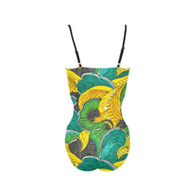 Load image into Gallery viewer, Unleash Your Radiance with this Gorgeous African Print Cut Out Swimsuit! |Ideal Gift for Black Queens!| Sizes 0-5X| Spaghetti Strap | Cut Out Sides| Swimsuit
