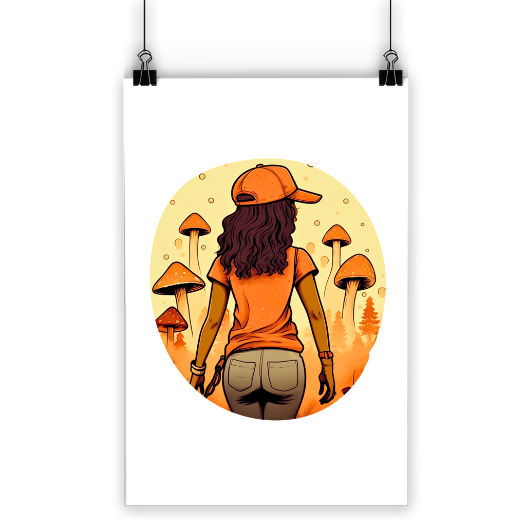 Mushroom Magic | Black Girl Wonder Lust | | Classic Poster Print |